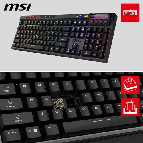 MSI STRIKE PRO Wireless Clavier Mécanique Sans Fil RGB Hot-Swap - vue 2
