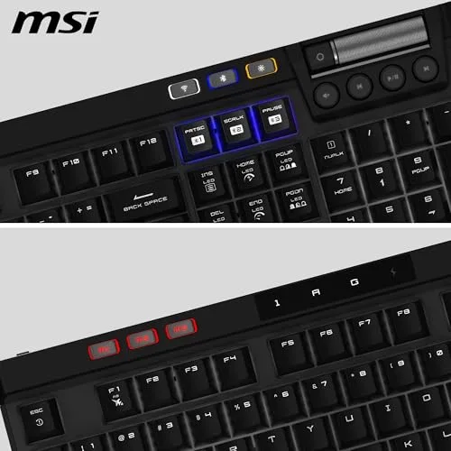 MSI STRIKE PRO Wireless Clavier Mécanique Sans Fil RGB Hot-Swap - vue 3