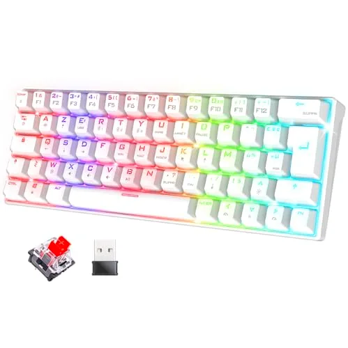 Spirit of Gamer XPERT K200 Mécanique Sans Fil 60% RGB AZERTY