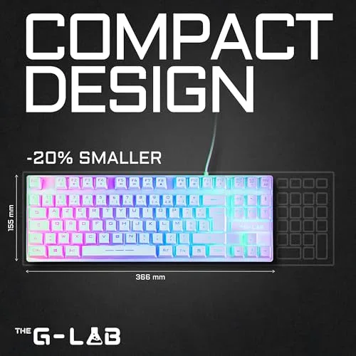 The G-Lab KEYZ CAESIUM TKL RGB AZERTY Membrane - vue 2