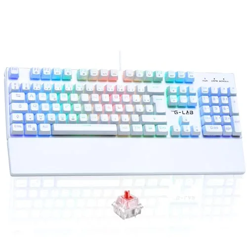 The G-Lab KEYZ RUBIDIUM Mécanique Switch Rouge RGB AZERTY