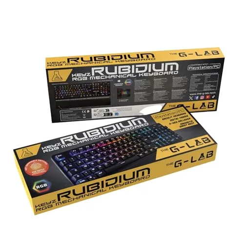 The G-Lab KEYZ RUBIDIUM Mécanique Switch Rouge RGB AZERTY - vue 7