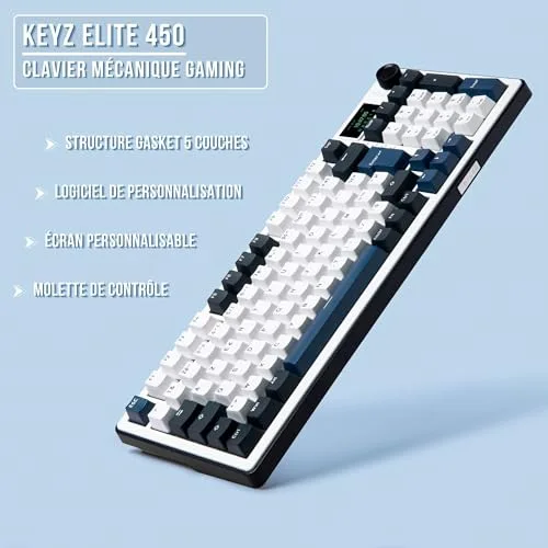 THE G-LAB Keyz Elite 450 96% Triple Mode RGB Hot-Swap - vue 2