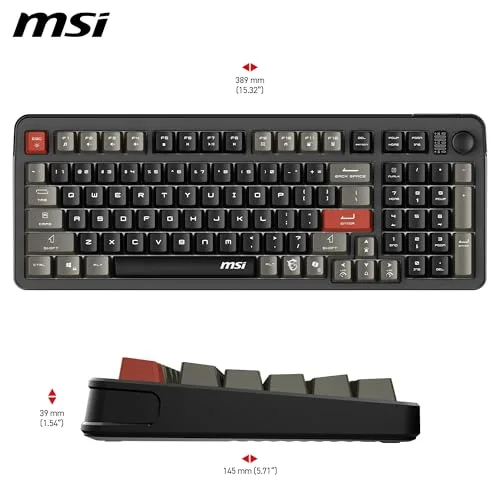 MSI Forge GK110 Clavier Méca-Membrane RGB AZERTY - vue 7