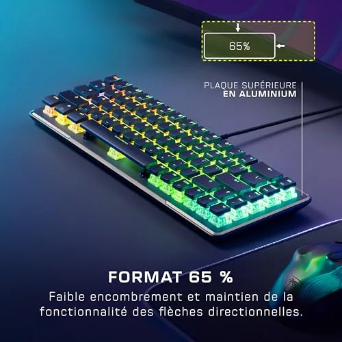 Turtle Beach Vulcan II Mini Optique-Mécanique 65% RGB AZERTY - vue 5