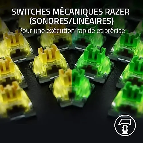 Razer BlackWidow V4 Pro Switches verts AZERTY - vue 2