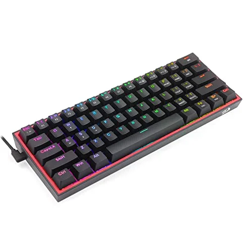 Redragon K617 Fizz 60% RGB Red Switch - vue 8