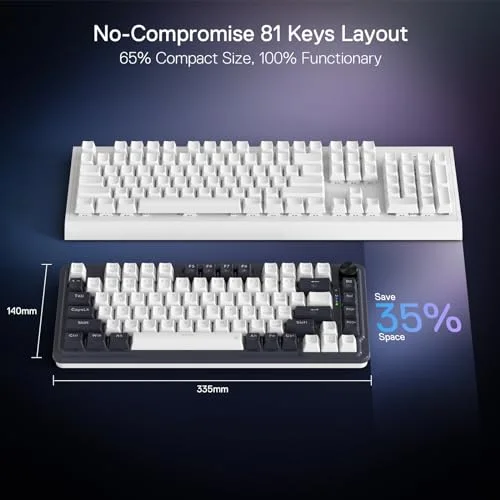 Redragon K673 PRO 75% RGB Red Switches - vue 3