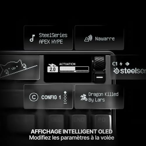 SteelSeries Apex Pro TKL Gen 3 AZERTY OmniPoint 3.0 - vue 4