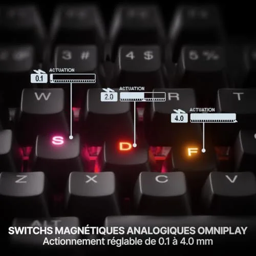 SteelSeries Apex Pro TKL Gen 3 Filaire RGB OmniPoint 3.0 - vue 7