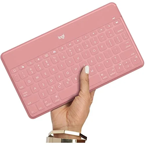 Logitech Keys-To-Go Rose Blush QWERTZ Bluetooth - vue 3