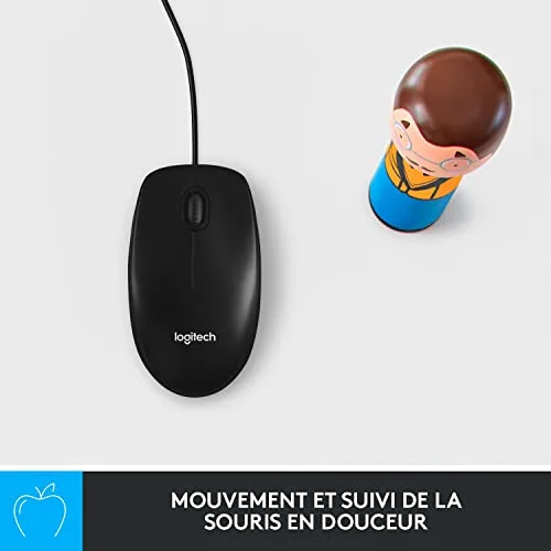 Logitech Desktop MK120 Clavier et Souris Filaire AZERTY - vue 3