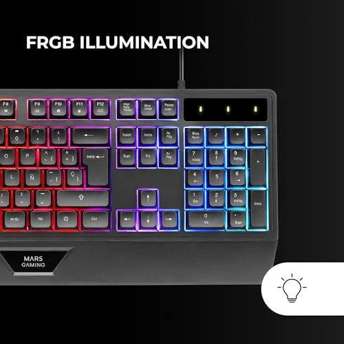 Mars Gaming MK124 clavier ergonomique H-Mech FRGB AZERTY - vue 4