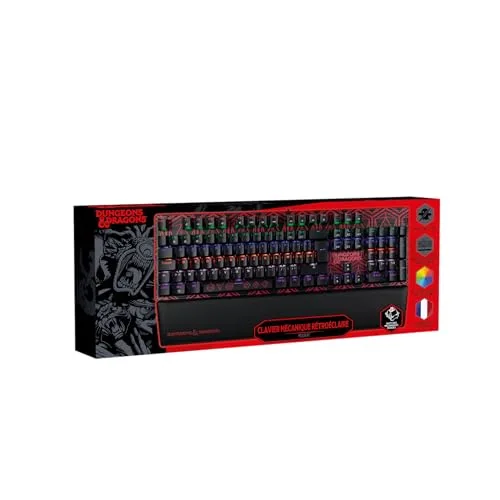 KONIX Clavier Mécanique Dungeons & Dragons RGB AZERTY - vue 8
