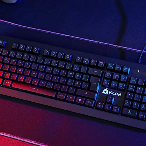 KLIM Domination Clavier Mécanique RGB Switchs Outemu Bleus AZERTY - vue 5