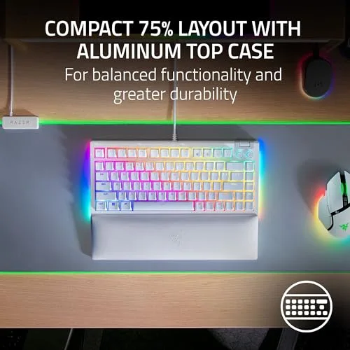 Razer BlackWidow V4 75% Orange, RGB, hot-swap - vue 3