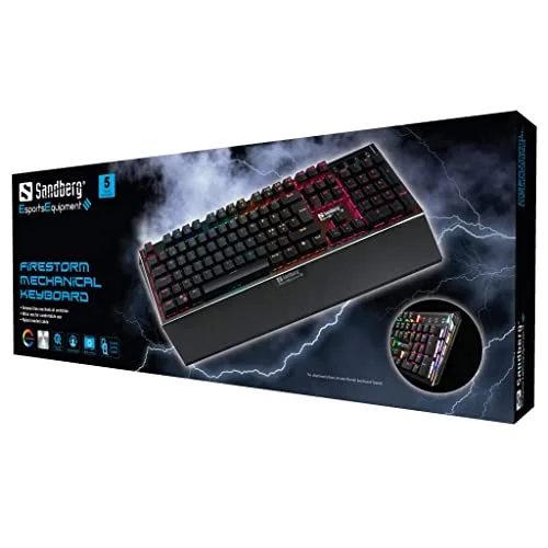 Sandberg 640-26 Clavier Mécanique RGB AZERTY Belge - vue 2