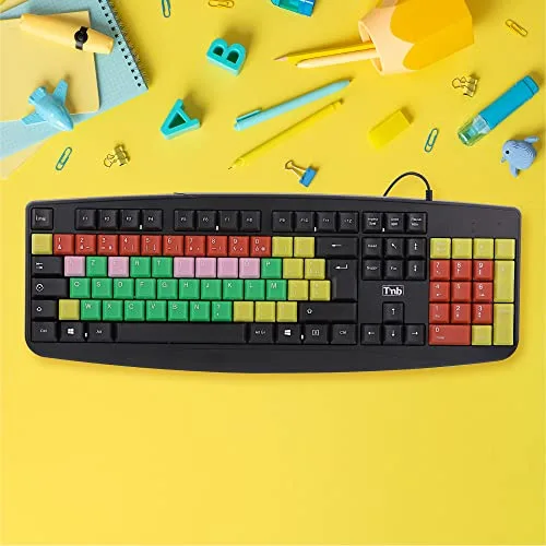 T'NB KID Clavier d'apprentissage filaire AZERTY coloré - vue 2