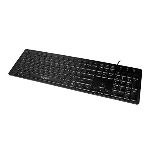 LogiLink ID0138 Clavier Filaire USB Rétroéclairé LED Allemand Noir - vue 5