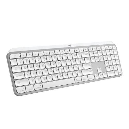 Logitech MX Keys S pour Mac AZERTY Gris Pâle sans fil