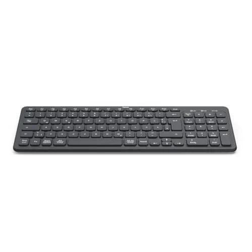 Hama WK-300 Clavier sans fil Multi-appareils Bluetooth 5.2 et 2,4 GHz