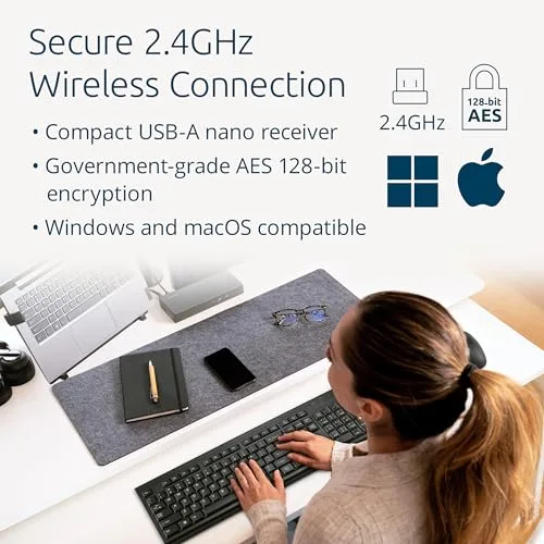 Kensington KB150 EQ Clavier sans fil AZERTY Membrane Étanche - vue 3