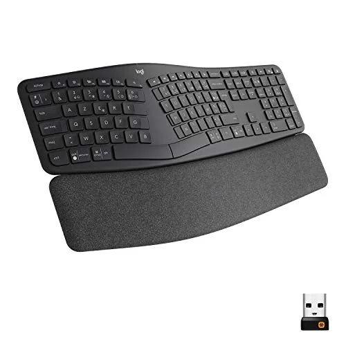 Logitech ERGO K860 Clavier sans fil AZERTY ergonomique avec repose-poignets - vue 4