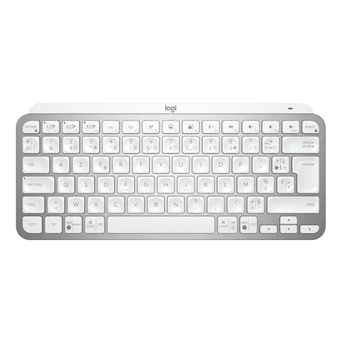 Logitech MX Keys Mini Gris clair AZERTY sans fil rétroéclairé