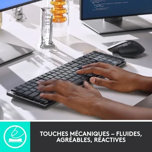 Logitech MX Mechanical AZERTY Sans Fil Mécanique Rétroéclairé - vue 2