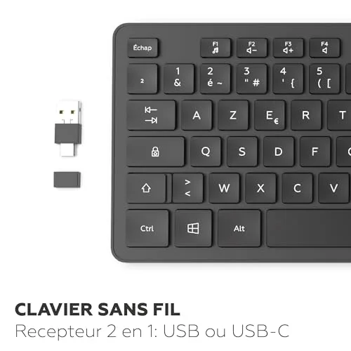 Mobility Lab ML313986 Clavier sans fil Premium AZERTY Noir - vue 3
