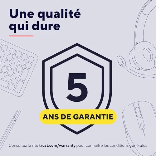 Trust Ody II Clavier sans fil silencieux US - vue 6