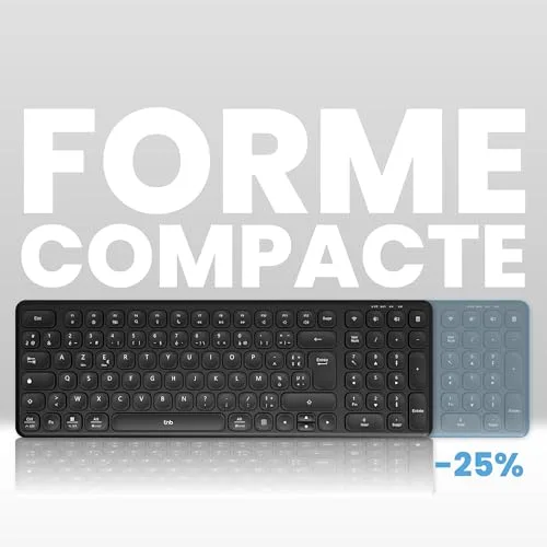 T'nB SLIM PRO Clavier sans fil rechargeable AZERTY 75% - vue 4