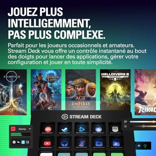 Elgato Stream Deck MK.2 15 touches LCD USB-C - vue 2