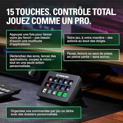 Elgato Stream Deck MK.2 15 touches LCD USB-C - vue 3