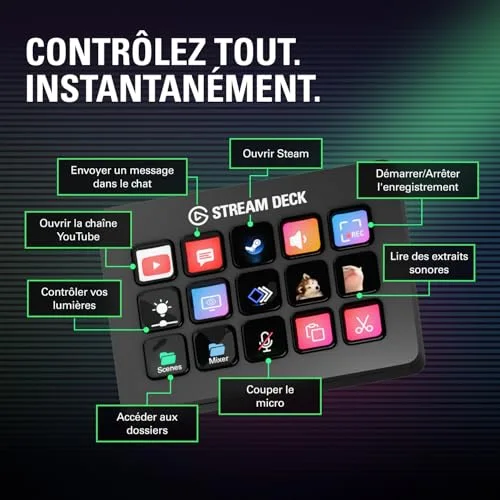 Elgato Stream Deck MK.2 15 touches LCD USB-C - vue 6