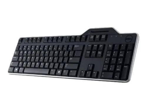Dell Pro KB813 Clavier USB QWERTZ avec lecteur Smartcard et repose-poignet