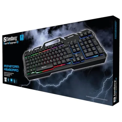 Sandberg 640-25 Clavier AZERTY Belge Rétroéclairé Membrane - vue 2