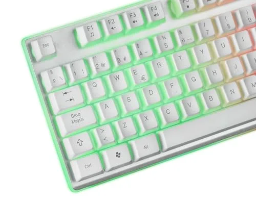 Mars Gaming MCPXWES Combo Clavier Souris Tapis XXL H-Mech Blanc - vue 2