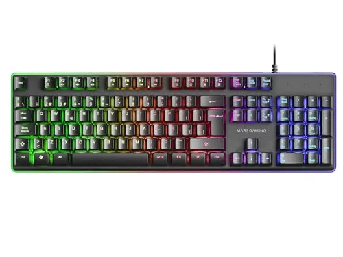 Mars Gaming MCPXBES Combo Clavier H-Mech + Souris 10K + Tapis XXL Noir - vue 7