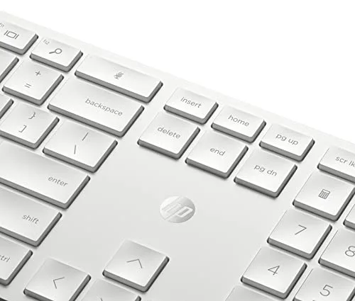 HP 650 Ensemble clavier et souris sans fil 2,4 GHz AZERTY Blanc - vue 3