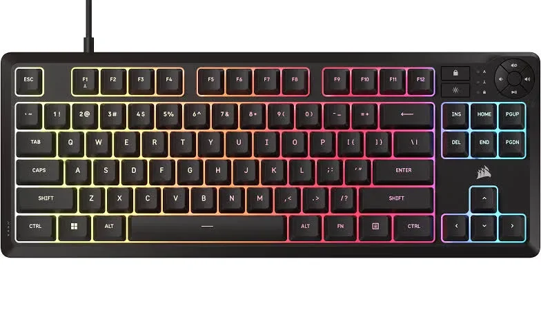 Corsair K55 Core TKL RGB Noir - vue 5