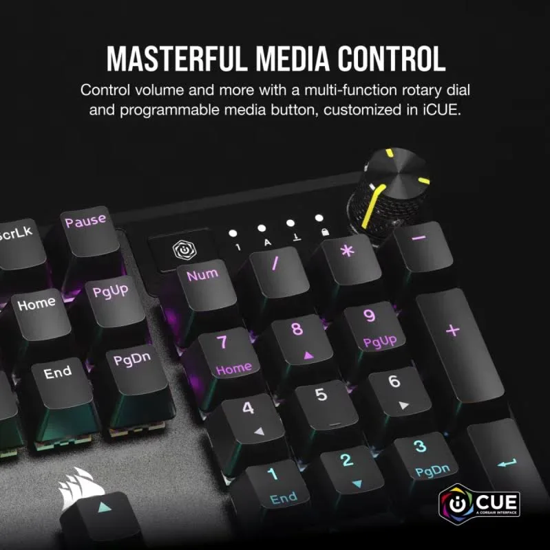 Corsair K70 Core Noir - vue 5