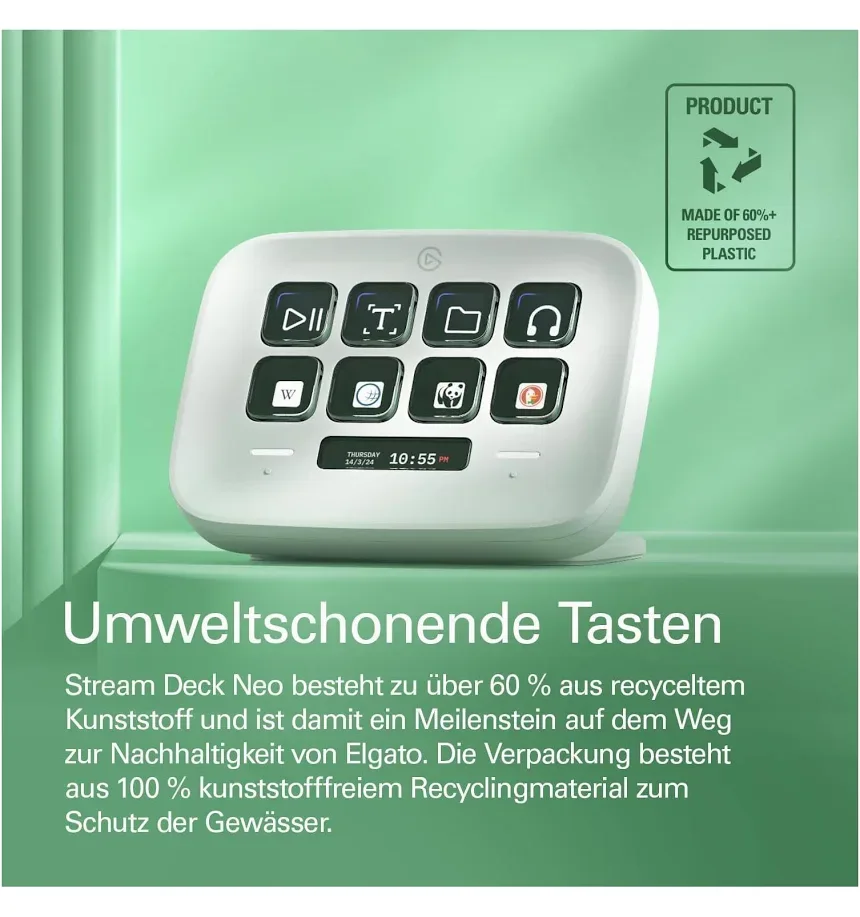 Elgato Stream Deck Neo Blanc - vue 4
