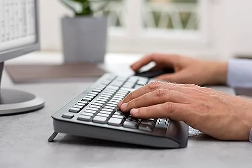 Cherry Gentix Desktop JD-7000FR-2 AZERTY sans fil Noir - vue 3