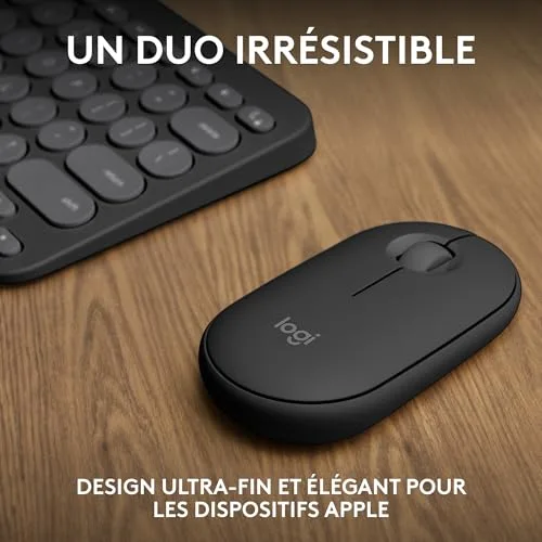 Logitech Pebble 2 Combo for Mac Graphite AZERTY - vue 3