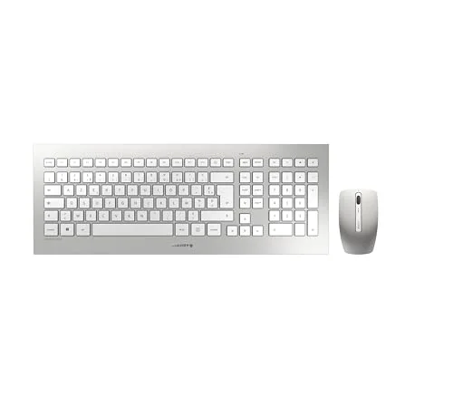 Cherry DW 8000 Ensemble clavier et souris sans fil AZERTY Blanc