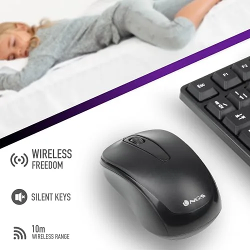 NGS Euphoria Kit clavier-souris sans fil AZERTY - vue 5