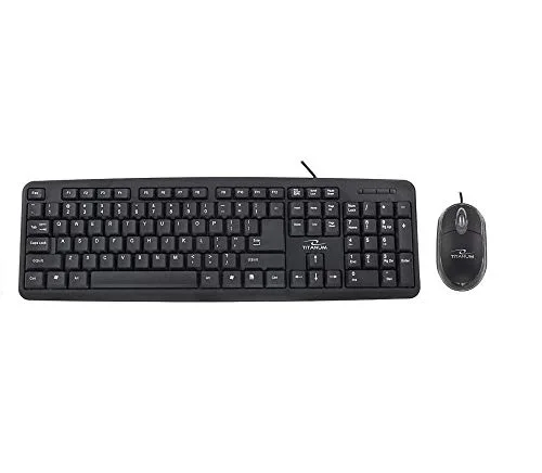 Esperanza Titanum TK106 clavier-souris filaire USB noir