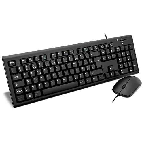 V7 CKU200FR Ensemble clavier et souris filaire AZERTY