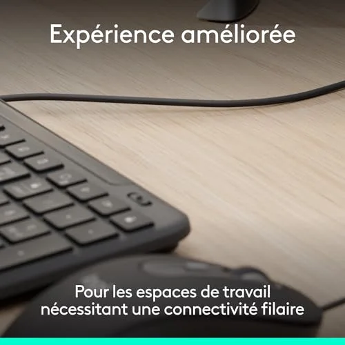 Logitech Signature Slim Wired Combo MK620 for Business AZERTY USB-C - vue 2